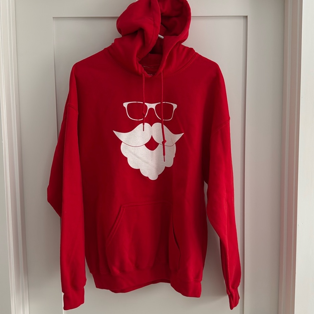 Santa Christmas hoodie sweatshirt size large never been worn